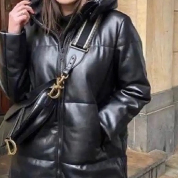 Zara Black Puffer Jacket - Picture 6 of 6